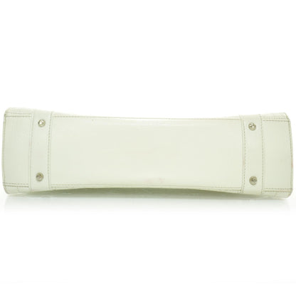 Christian Dior Calfskin Cannage Stitched East West Lady Dior White 5 of 9