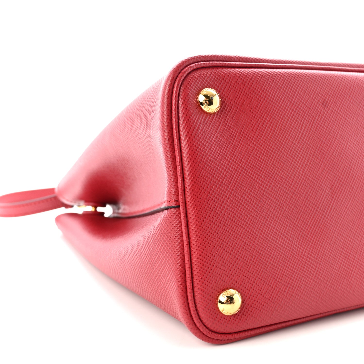 Prada Saffiano Cuir Medium Double Bag Fuoco 8 of 9