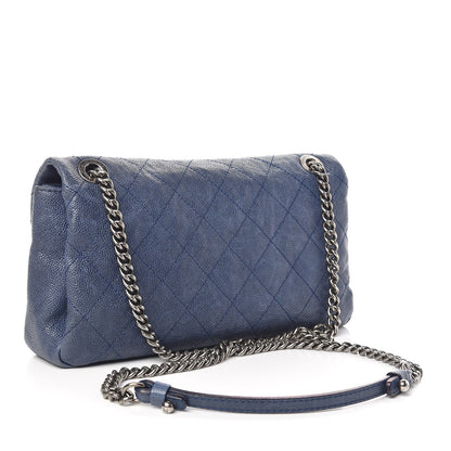 Chanel Caviar Quilted Medium Simply CC Flap Blue 3 of 11