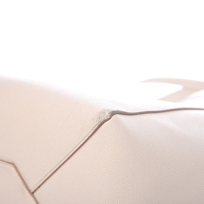 Celine Grained Calfskin Medium Horizontal Cabas Phantom White 14 of 15