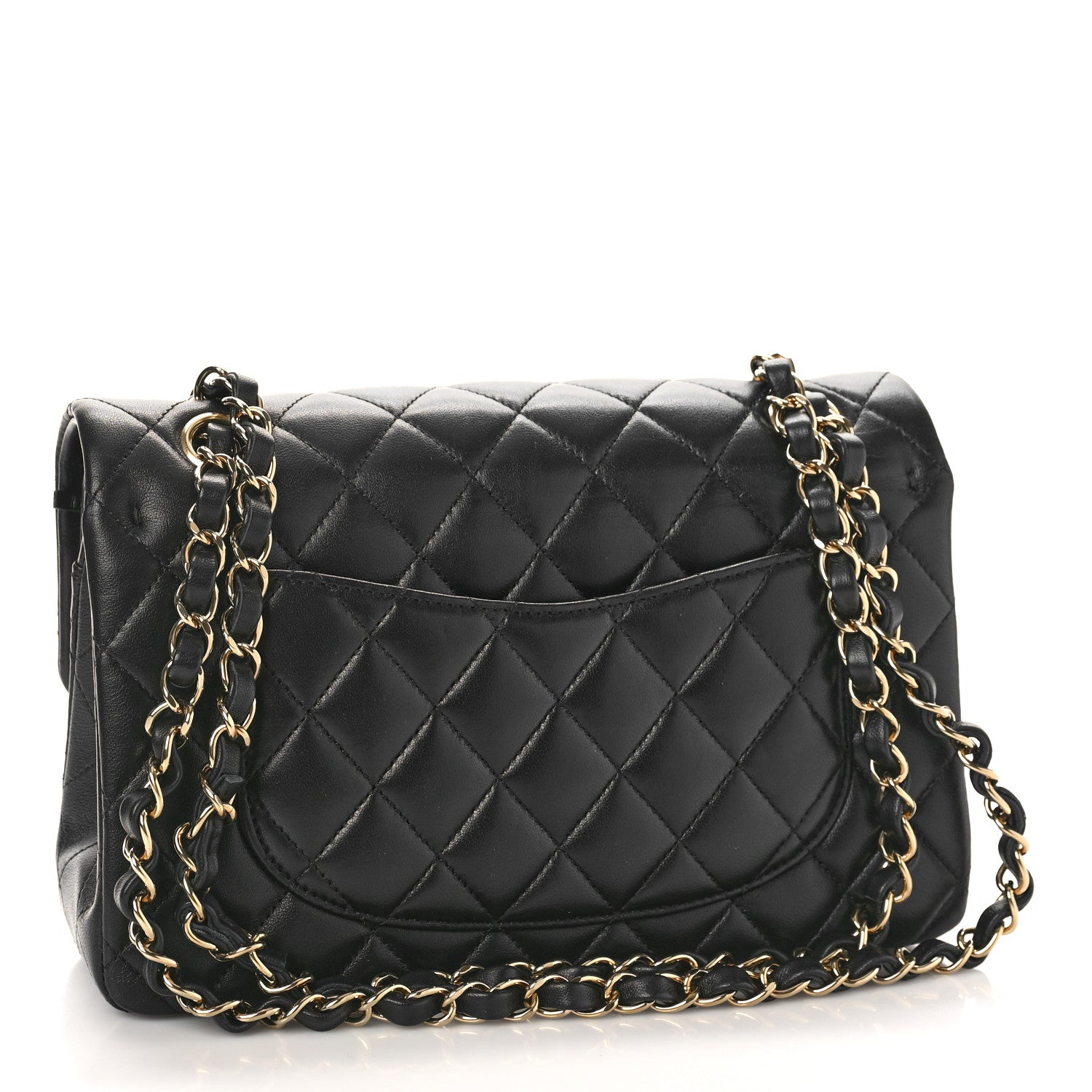Chanel Lambskin Quilted Small Double Flap Black 3 of 9