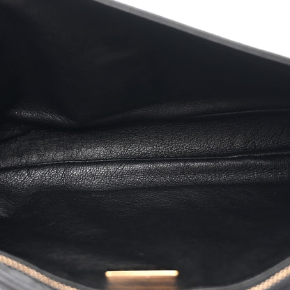 Prada Calfskin Chain Strap Shoulder Bag Black 5 of 12