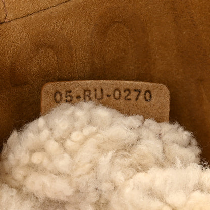 Christian Dior Shearling Cannage Large Caro Bag Camel 7 of 10