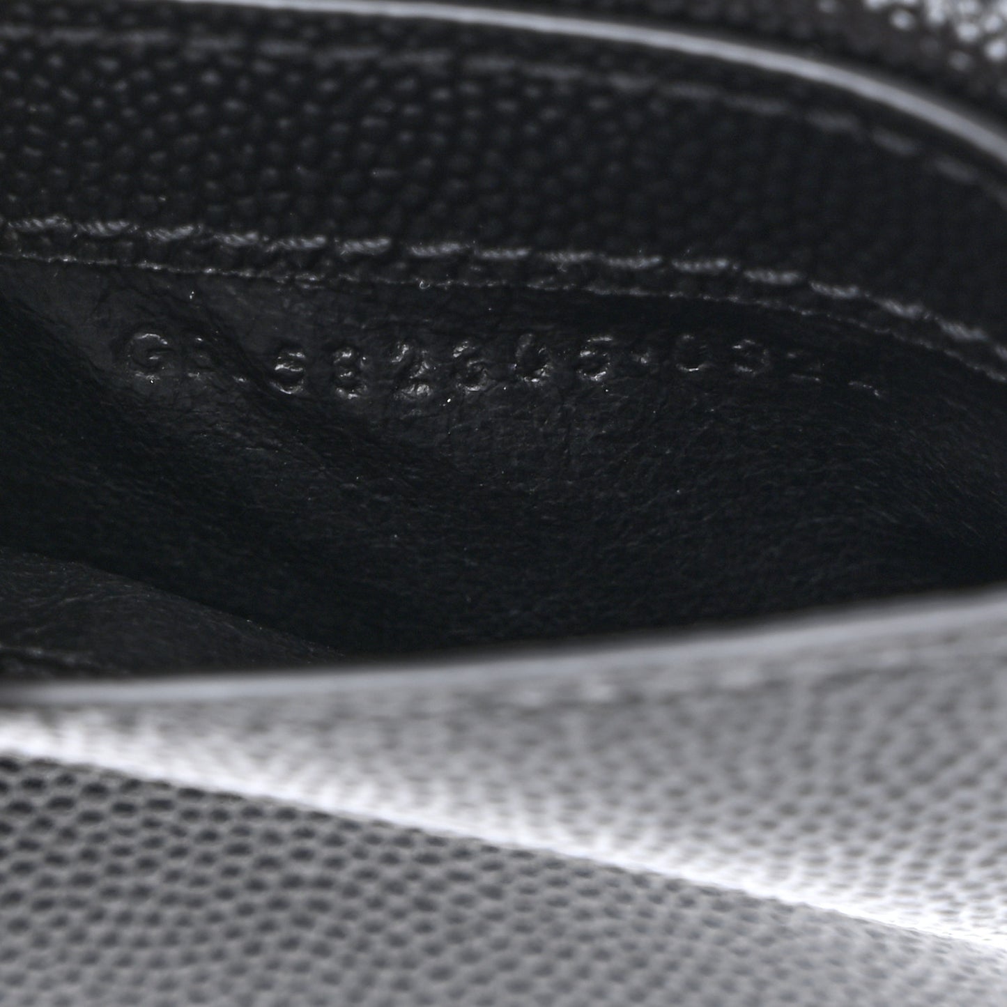 Grain De Poudre Uptown Monogram Card Case Black