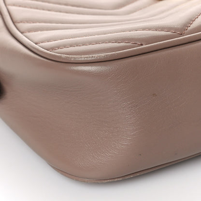 Gucci Calfskin Matelasse Small GG Marmont Chain Shoulder Bag Porcelain Rose 8 of 9