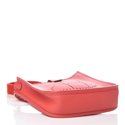 Hermes Taurillon Clemence Evelyne TPM Rouge Pivoine 3 of 8