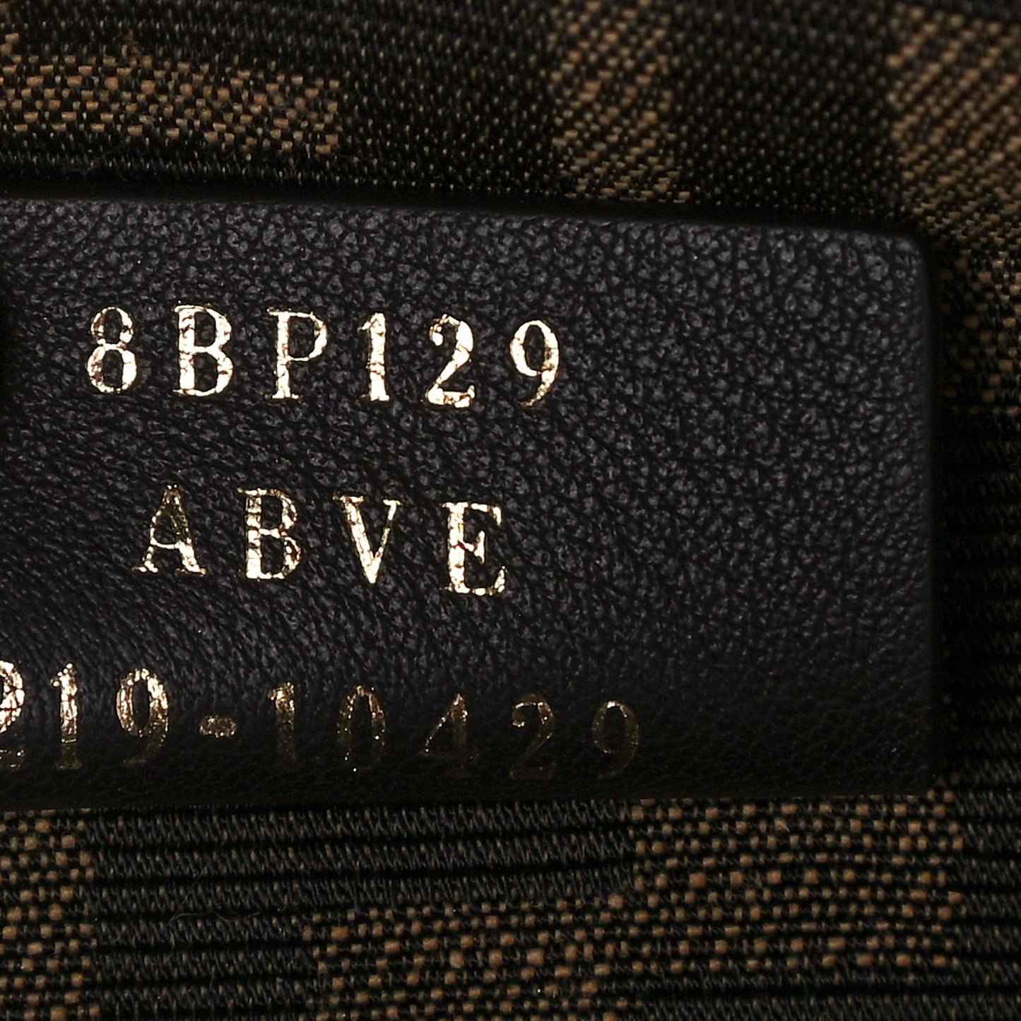 Shiny Nappa Small Fendi First Black