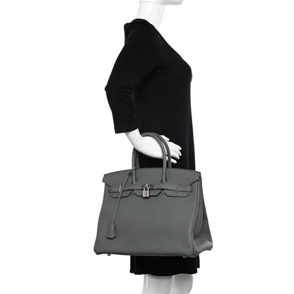 Hermes Togo Birkin 35 Vert Amande 2 of 16