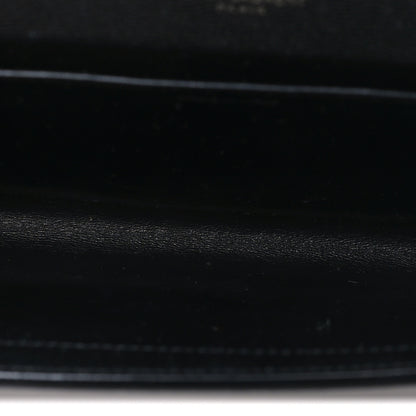 Saint Laurent Grain de Poudre Uptown Chain Wallet Black 5 of 10