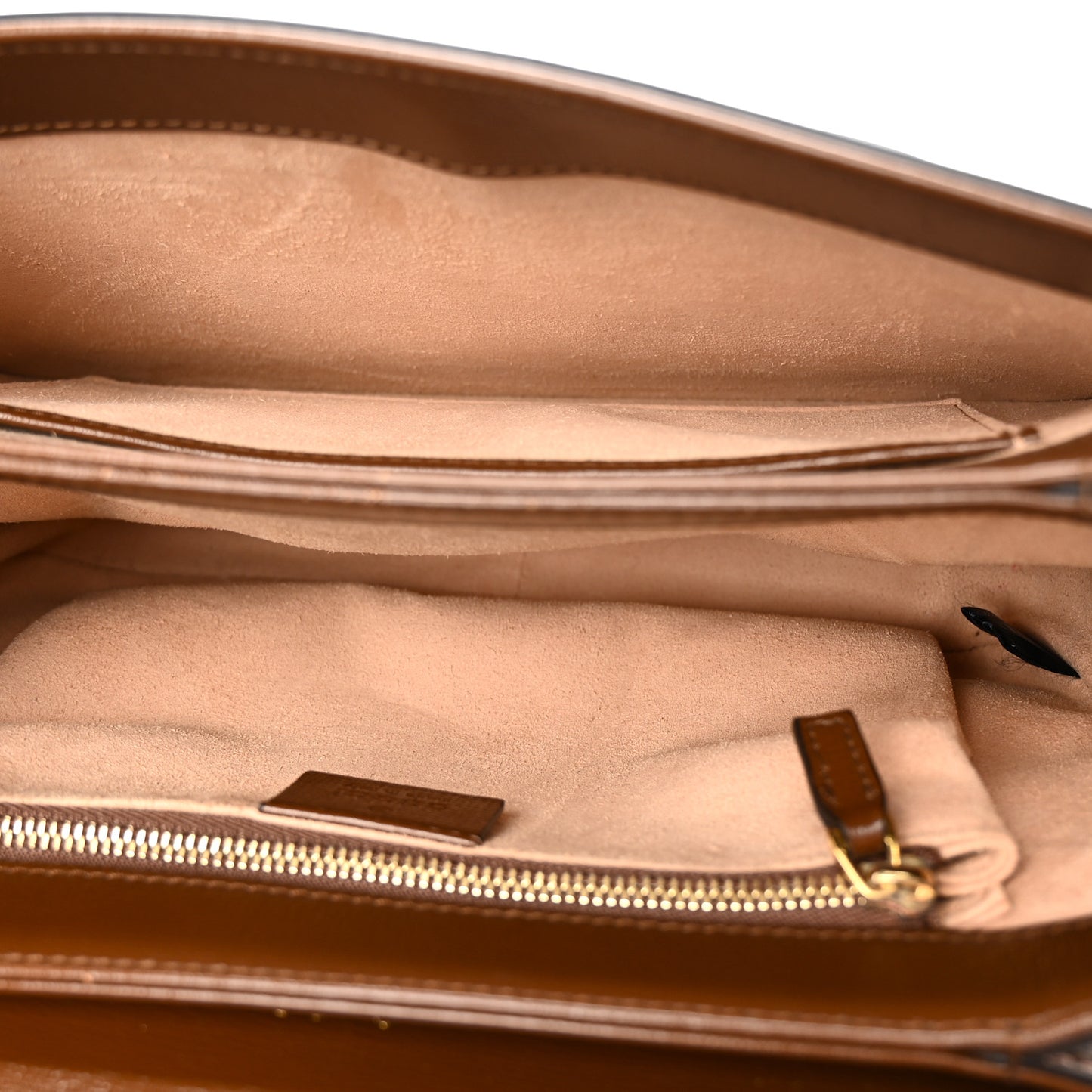 GG Supreme Monogram Horsebit 1955 Shoulder Bag Beige Brown Sugar