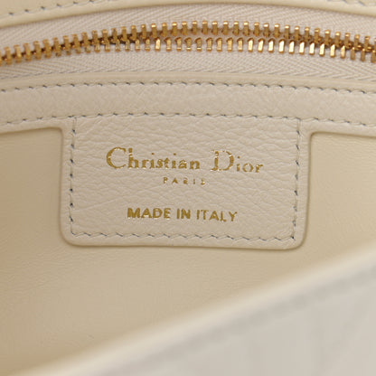 Christian Dior Lambskin Cannage Small Caro Bag Ivory 6 of 10