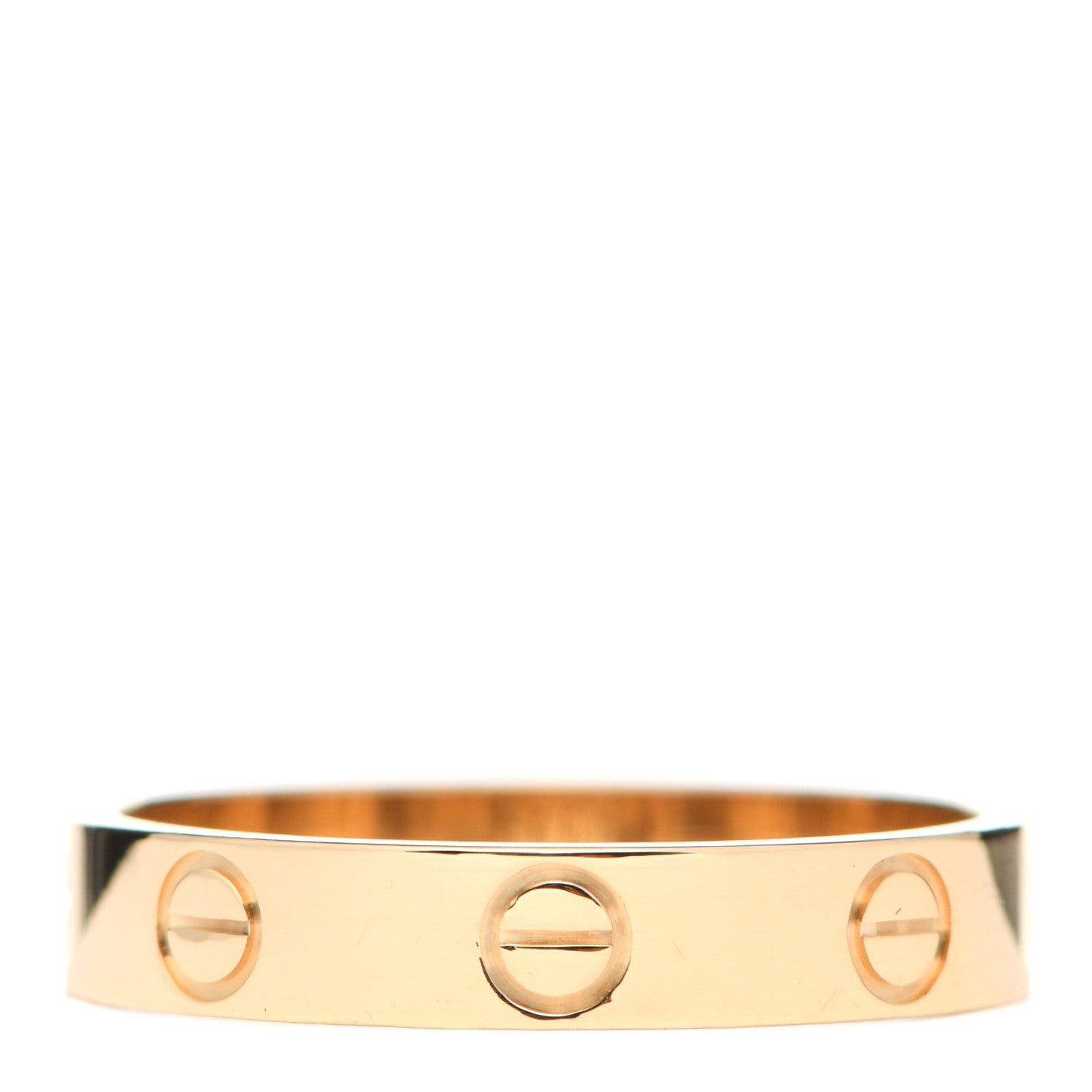 Cartier 18K Yellow Gold 3.5mm LOVE Wedding Band Ring 54 6.75 1 of 6