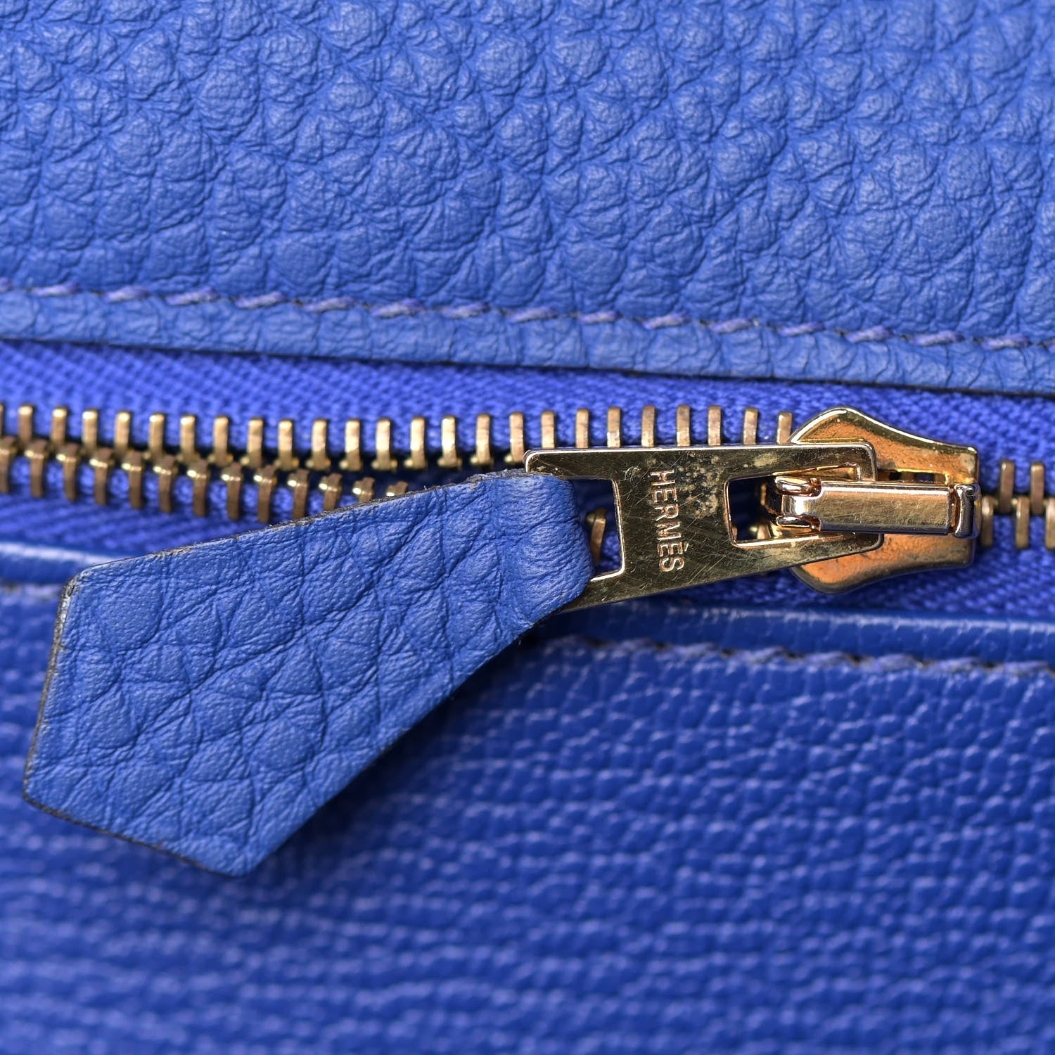 Hermes Togo Kelly Retourne 35 Bleu Electrique 26 of 38