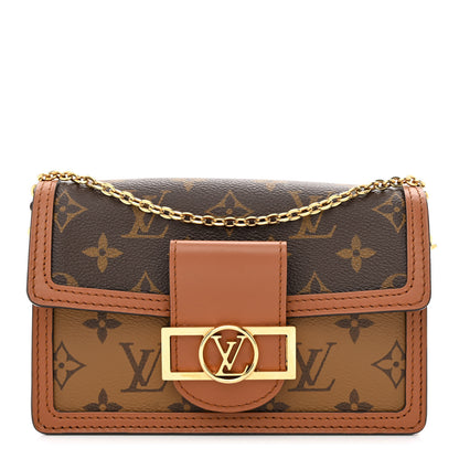 Louis Vuitton Reverse Monogram Dauphine Chain Wallet 1 of 9