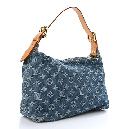 Louis Vuitton Monogram Denim Baggy PM Blue 3 of 8