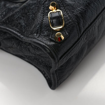 Balenciaga Agneau Classic Gold Hardware Mini City Black 10 of 11