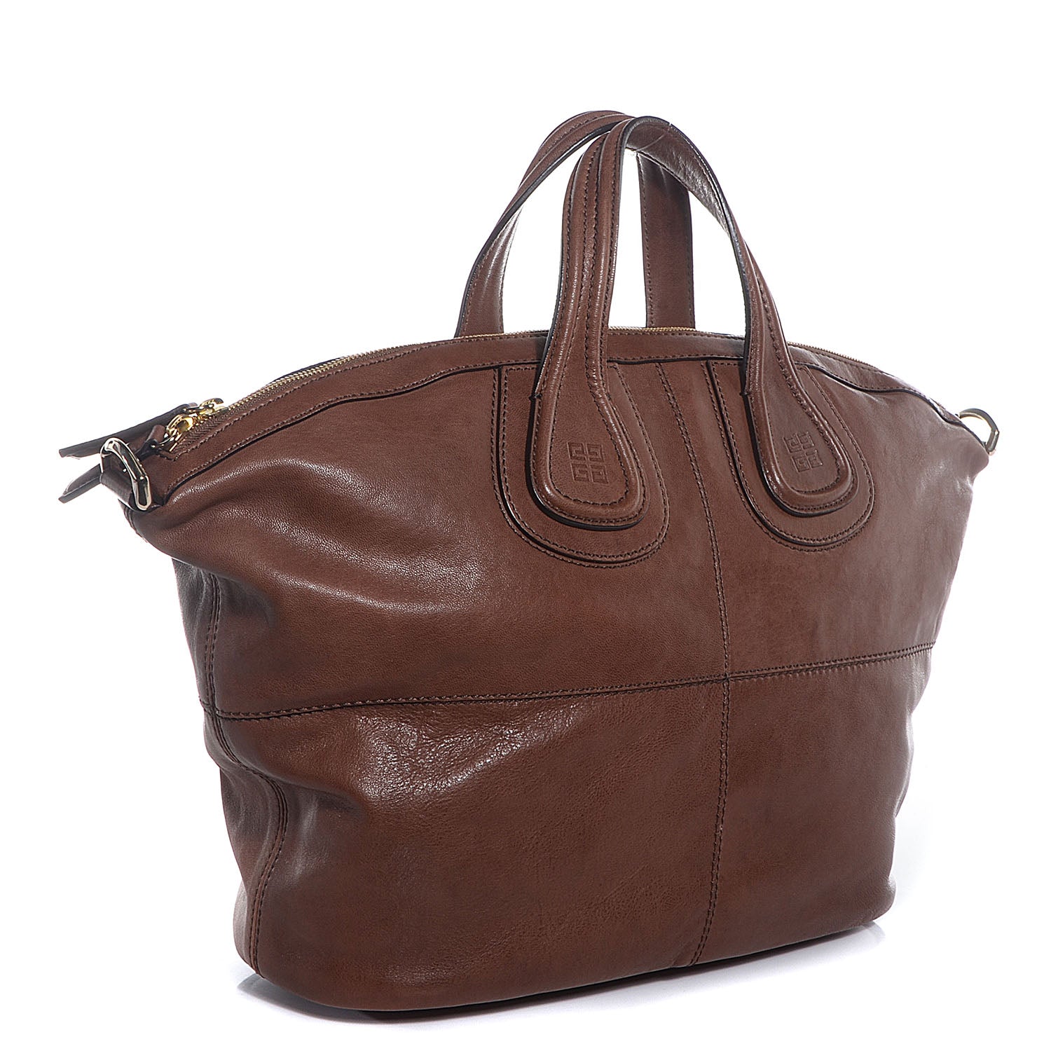 Givenchy Lambskin Medium Nightingale Shopper Tote Brown 3 of 10