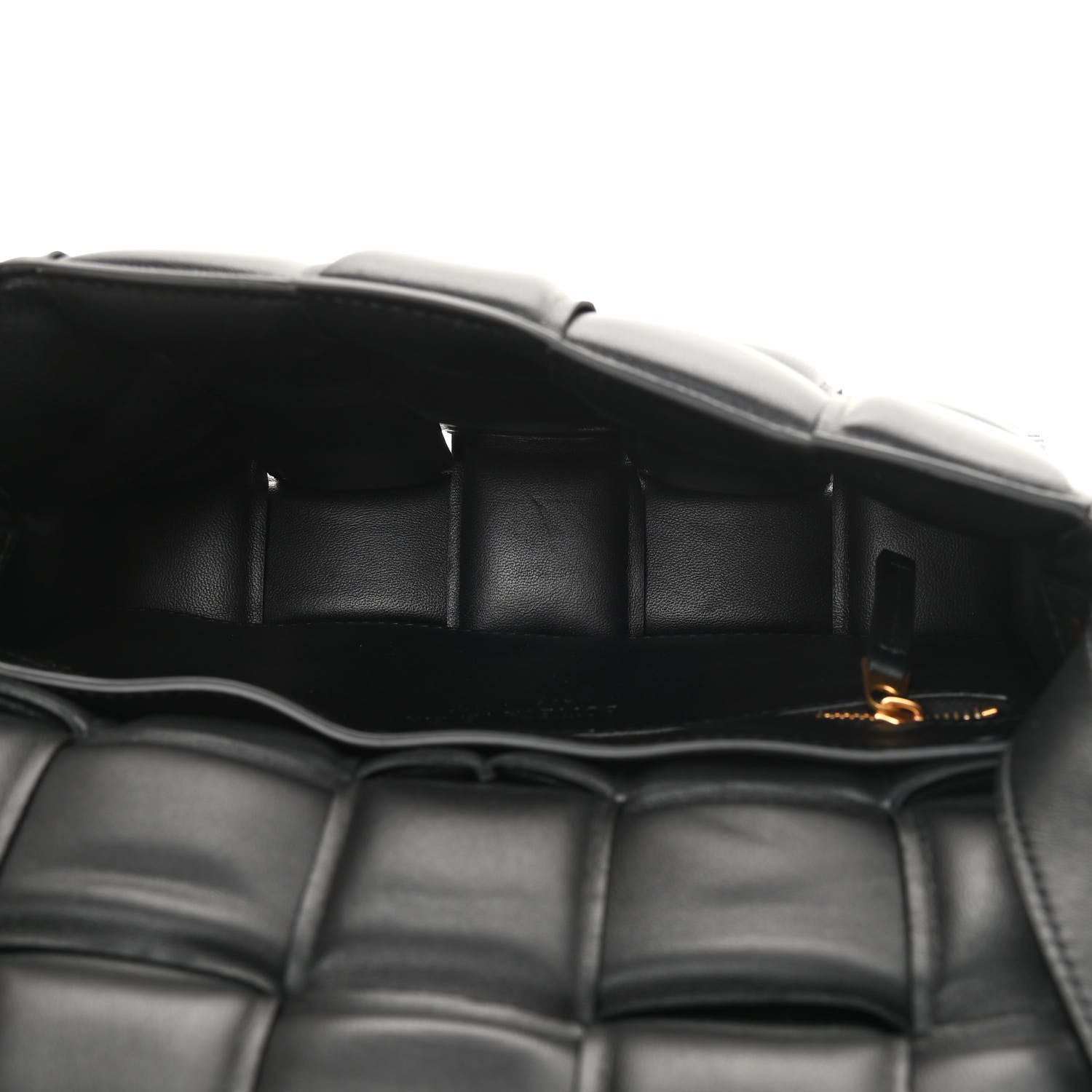 Bottega Veneta Nappa Maxi Intreccio Padded Cassette Crossbody Bag Black 4 of 11