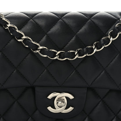 Chanel Lambskin Quilted Small Double Flap Black 8 of 10