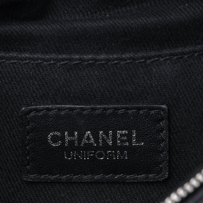 Chanel Grained Calfskin Quilted Waist Belt Bag Black 5 of 10