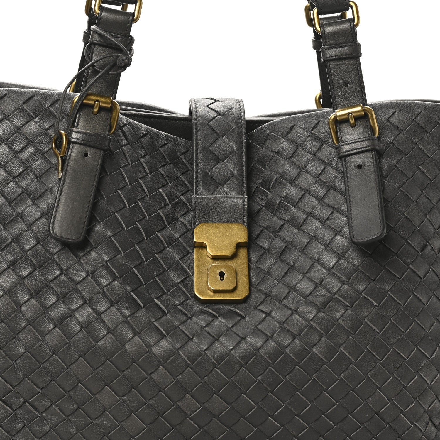Bottega Veneta Nappa Intrecciato Medium Roma Tote Ferro Gray 8 of 10