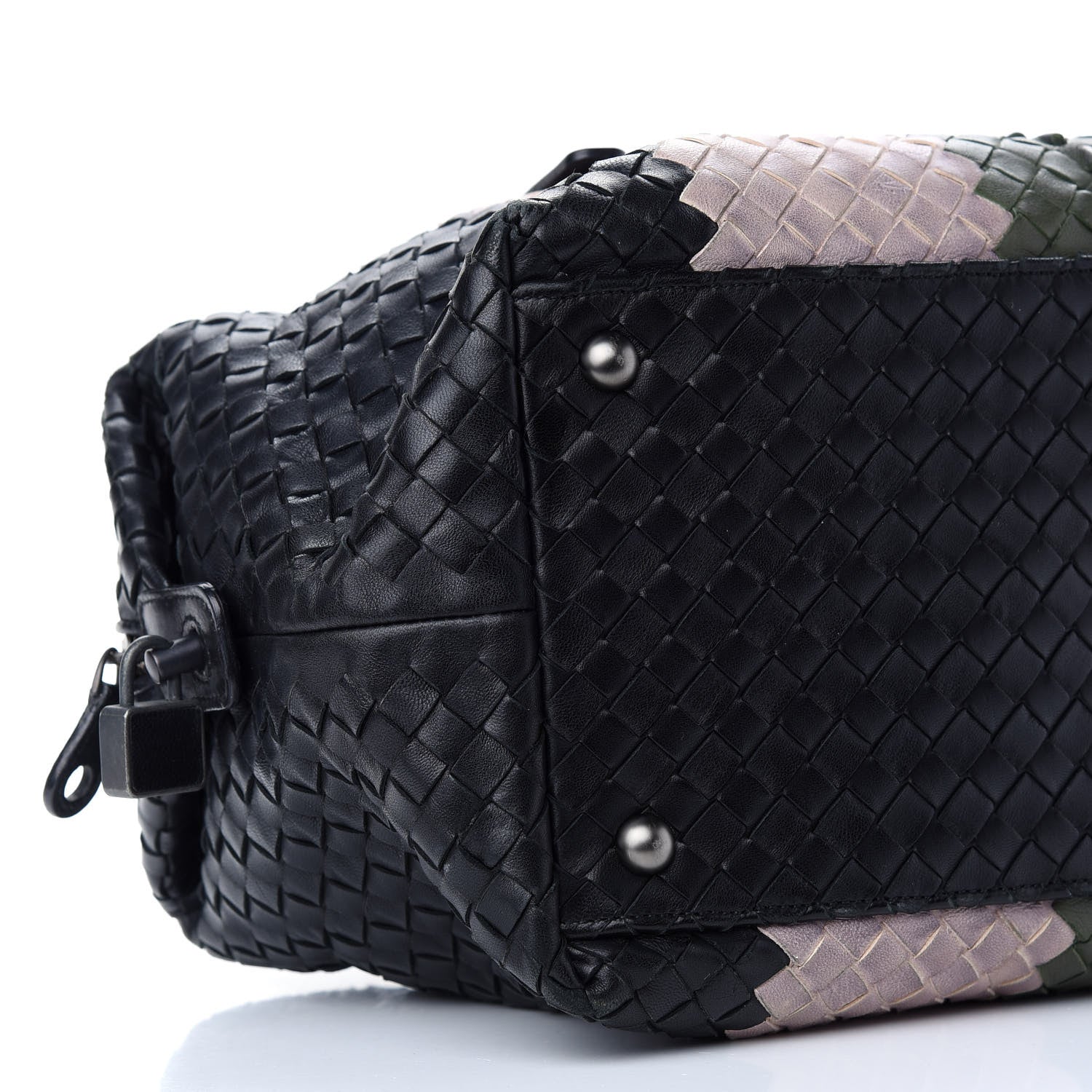 Bottega Veneta Nappa Intrecciato Rings Satchel Multicolor 7 of 8