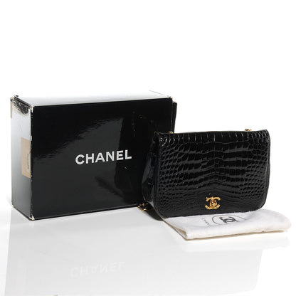 Chanel Crocodile Small Flap Black 5 of 8
