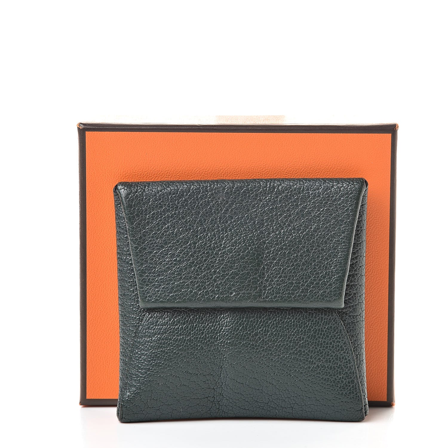 Hermes Chevre Mysore Bastia Coin Purse Vert Titien 9 of 9