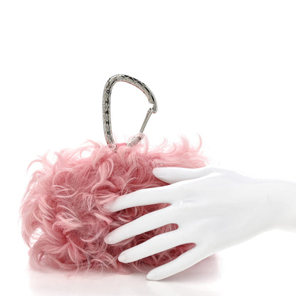 Chanel Shearling Lambskin CC Hook Card Holder Pink 2 of 7