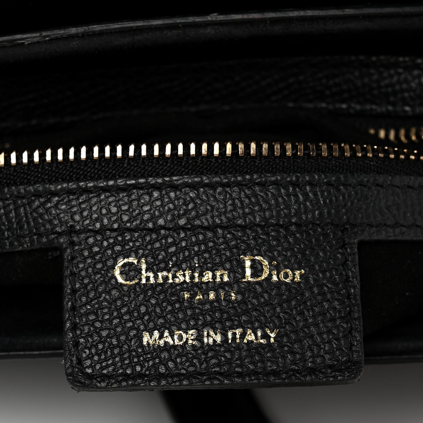 Grained Calfskin Saddle Bag Black