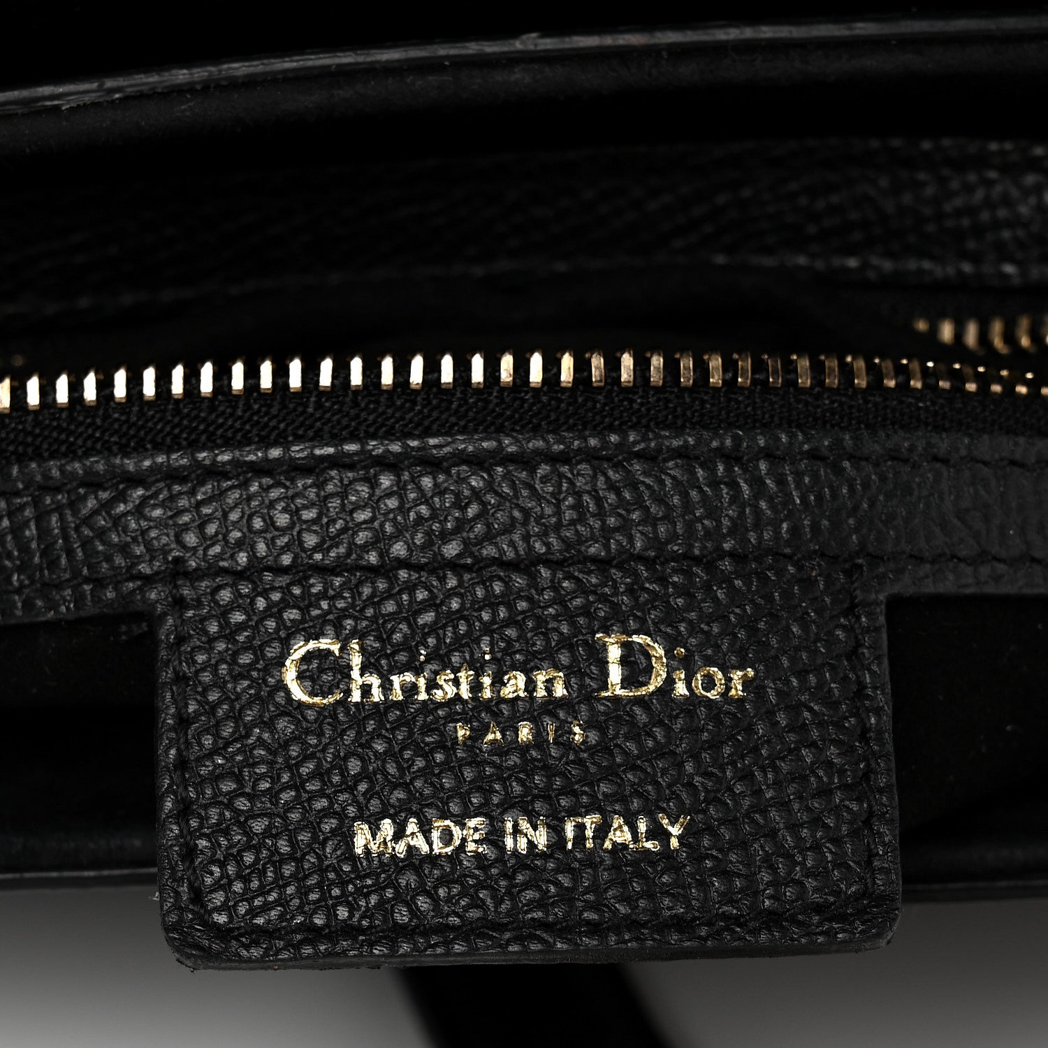 Christian Dior Grained Calfskin Saddle Bag Black 6 of 11