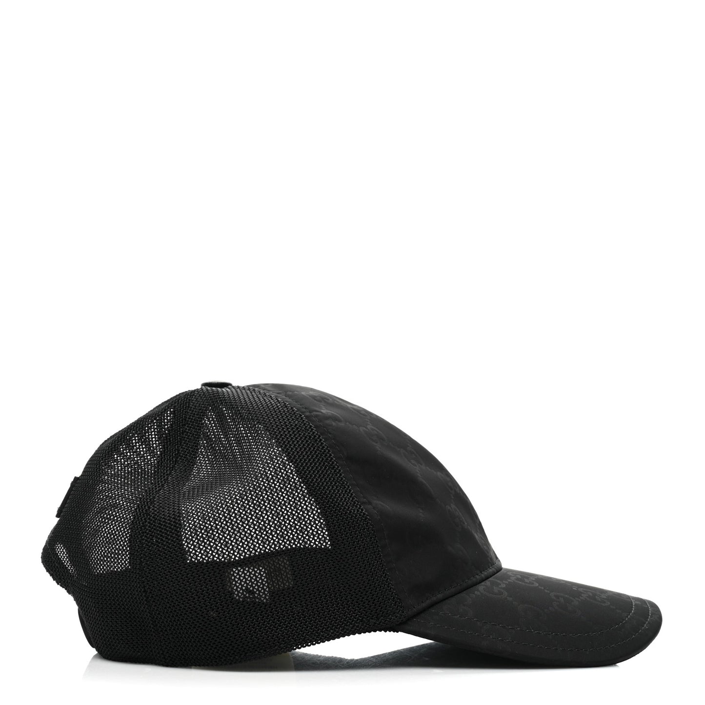 Nylon Monogram Baseball Hat L Black