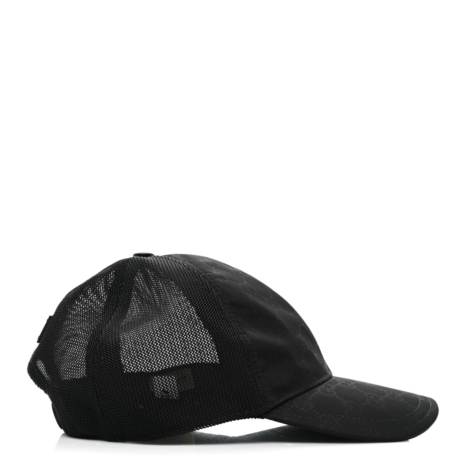 Gucci Nylon Monogram Baseball Hat L Black 5 of 9