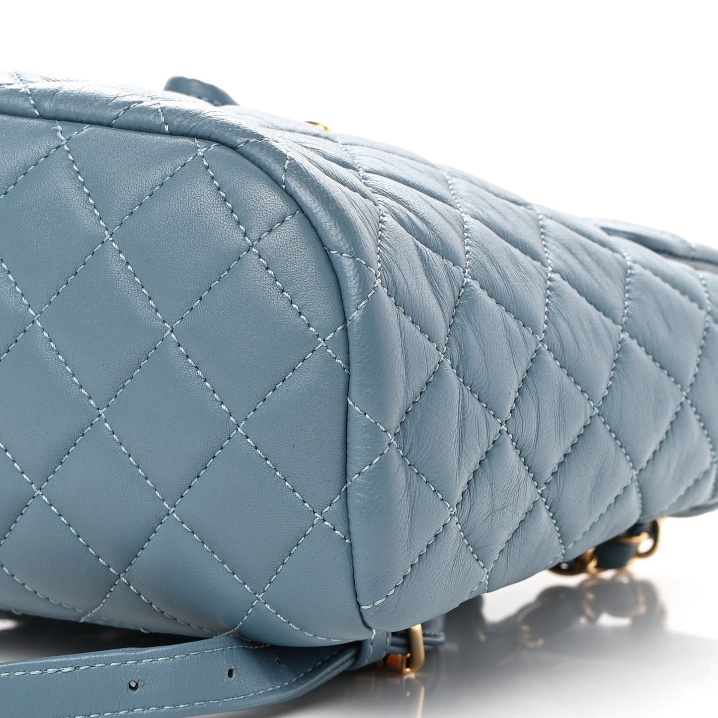Lambskin Quilted Mini Urban Spirit Backpack Light Blue