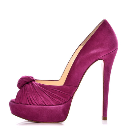 Christian Louboutin Suede Greissimo 140 Pumps 36.5 Framboise 1 of 8
