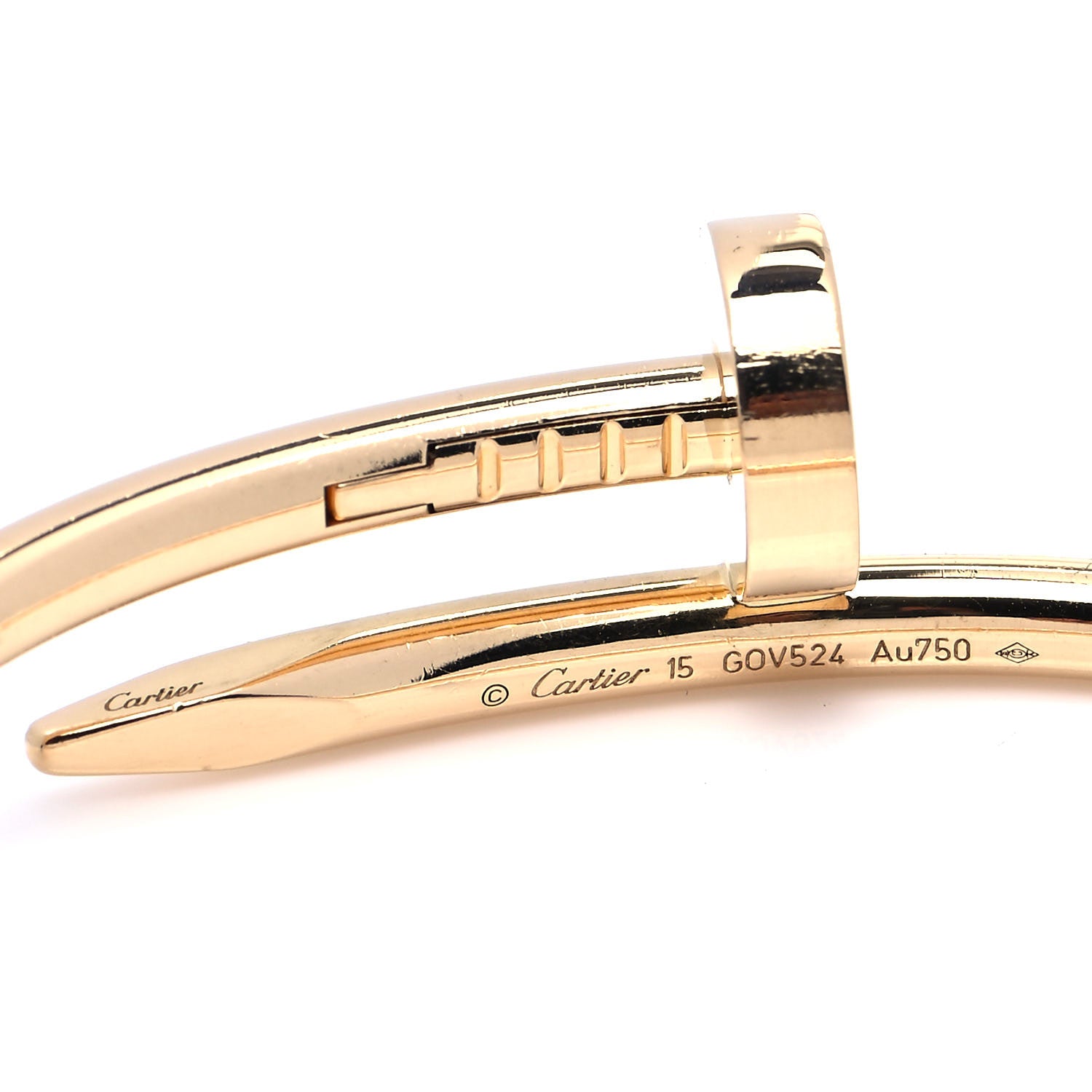 Cartier 18K Yellow Gold Juste Un Clou Bracelet 15 4 of 5