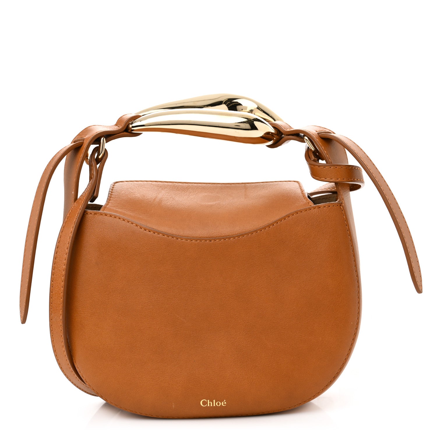 Chloe Grained Calfskin Kiss Bag Small Arizona Brown 1 of 12