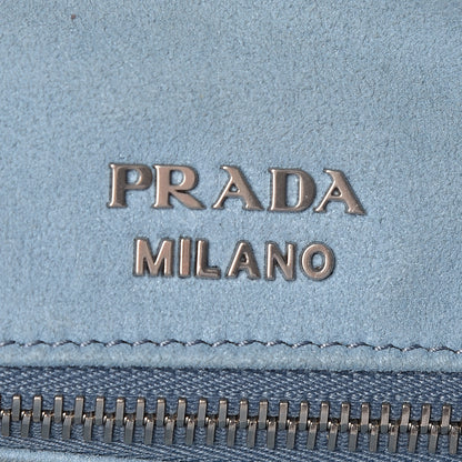 Prada Glace Calf Etiquette Shoulder Tote Bianco Astra 6 of 16