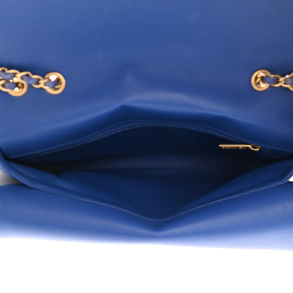 Chanel Metallic Calfskin Quilted Large CC Chic Flap Blue 5 of 9