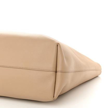 Saint Laurent Calfskin Large Shopping Tote Dark Beige 10 of 12