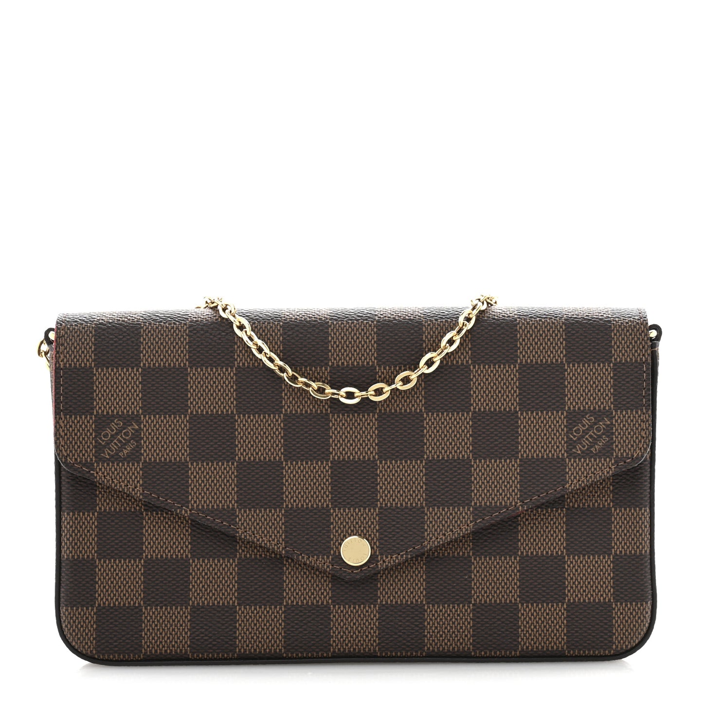 Damier Ebene Pochette Felicie Chain Wallet
