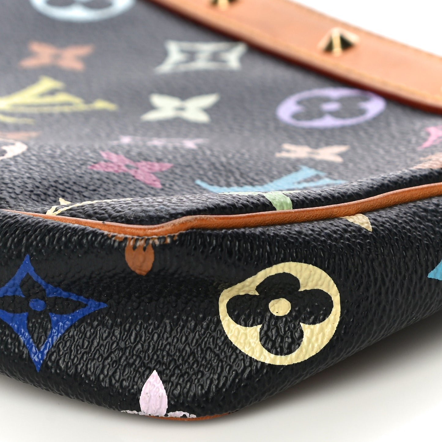Monogram Multicolor Pochette Accessories Black