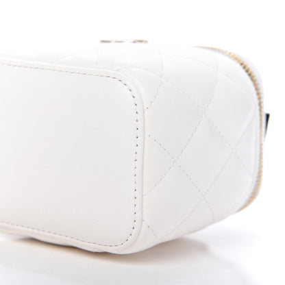 Chanel Lambskin Quilted My Chanel Lady Vanity Case With Chain White 7 of 11