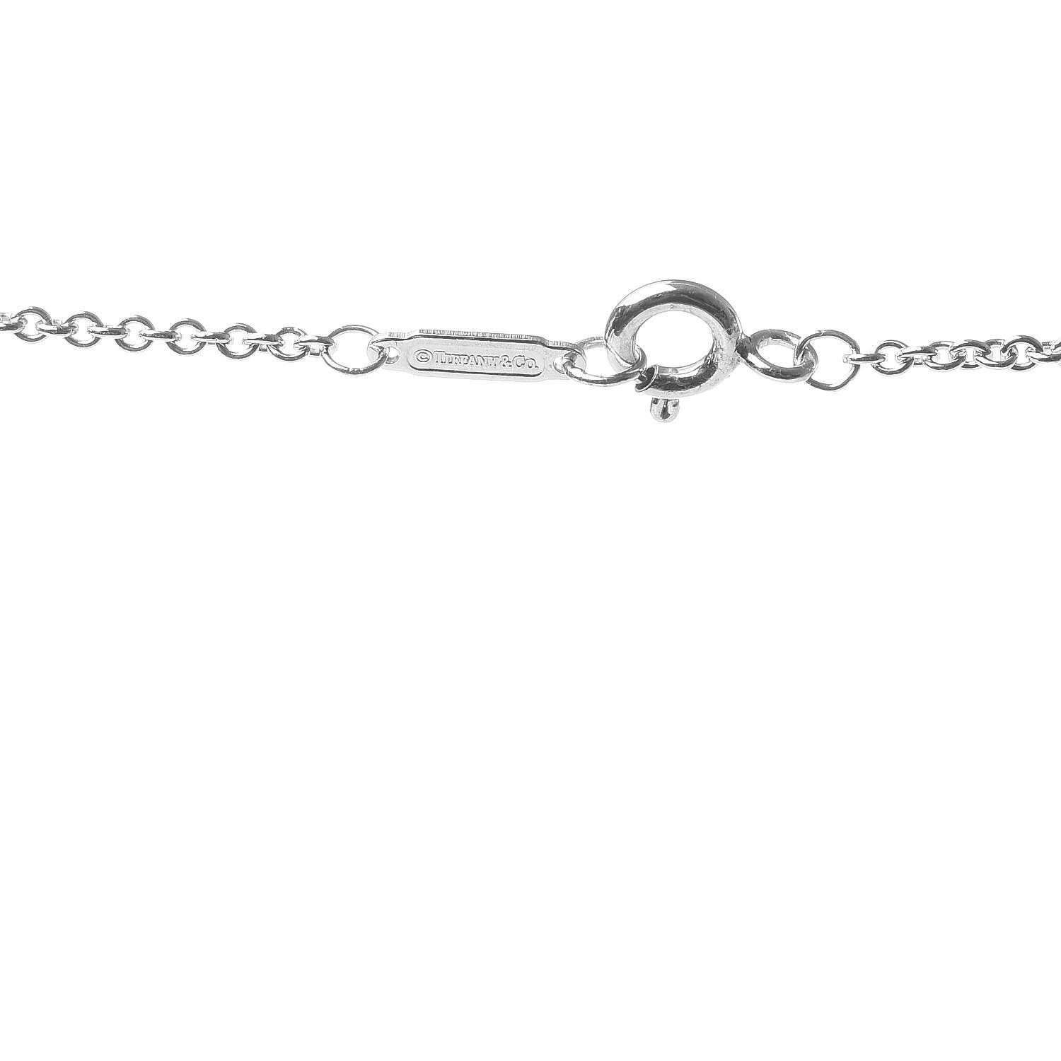 Tiffany Sterling Silver 1837 Interlocking Circles Pendant Necklace 5 of 7