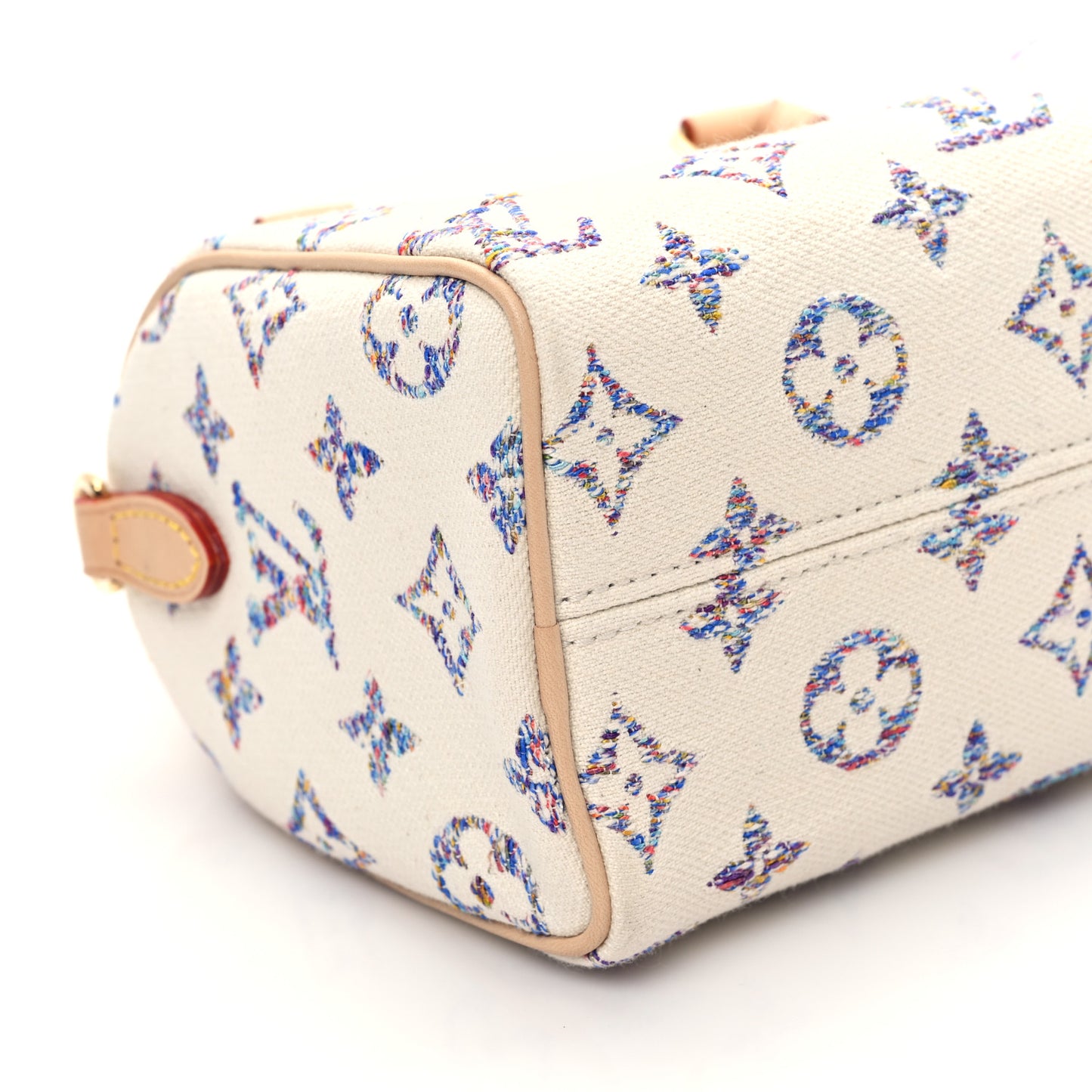 Monogram Jacquard Fabric Speedy Bandouliere 20 Multicolor Beige