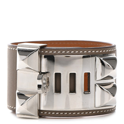 Hermes Swift Collier De Chien CDC Bracelet T2 Etoupe 3 of 5