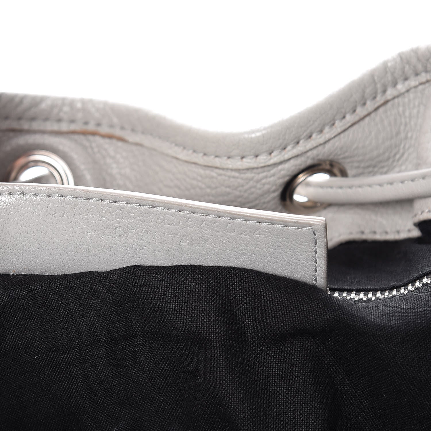 Balenciaga Chevre Silver Metallic Edge Hardware Backpack Gris Glace 7 of 10