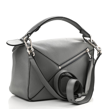 Loewe Calfskin Small Puzzle Bag Gunmetal 3 of 7