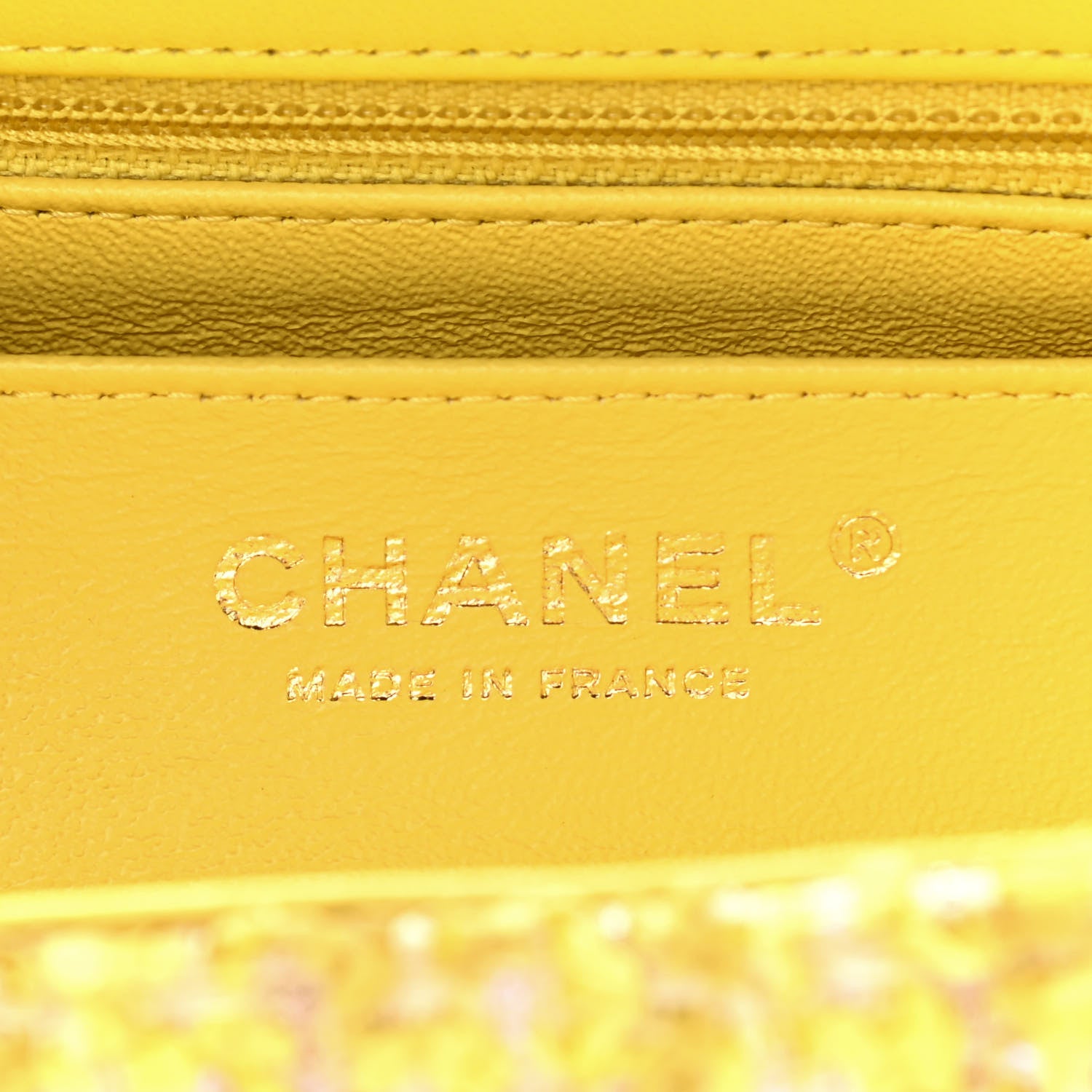 Chanel Tweed Quilted 2.55 Reissue Mini Flap Yellow 8 of 9