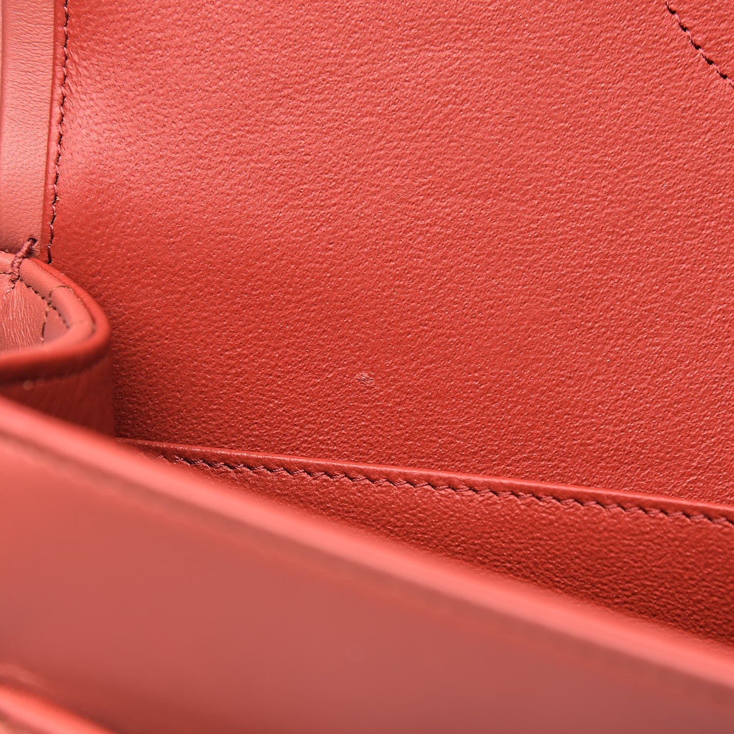Chanel Lambskin Chevron Quilted Jumbo Double Flap Coral 9 of 13
